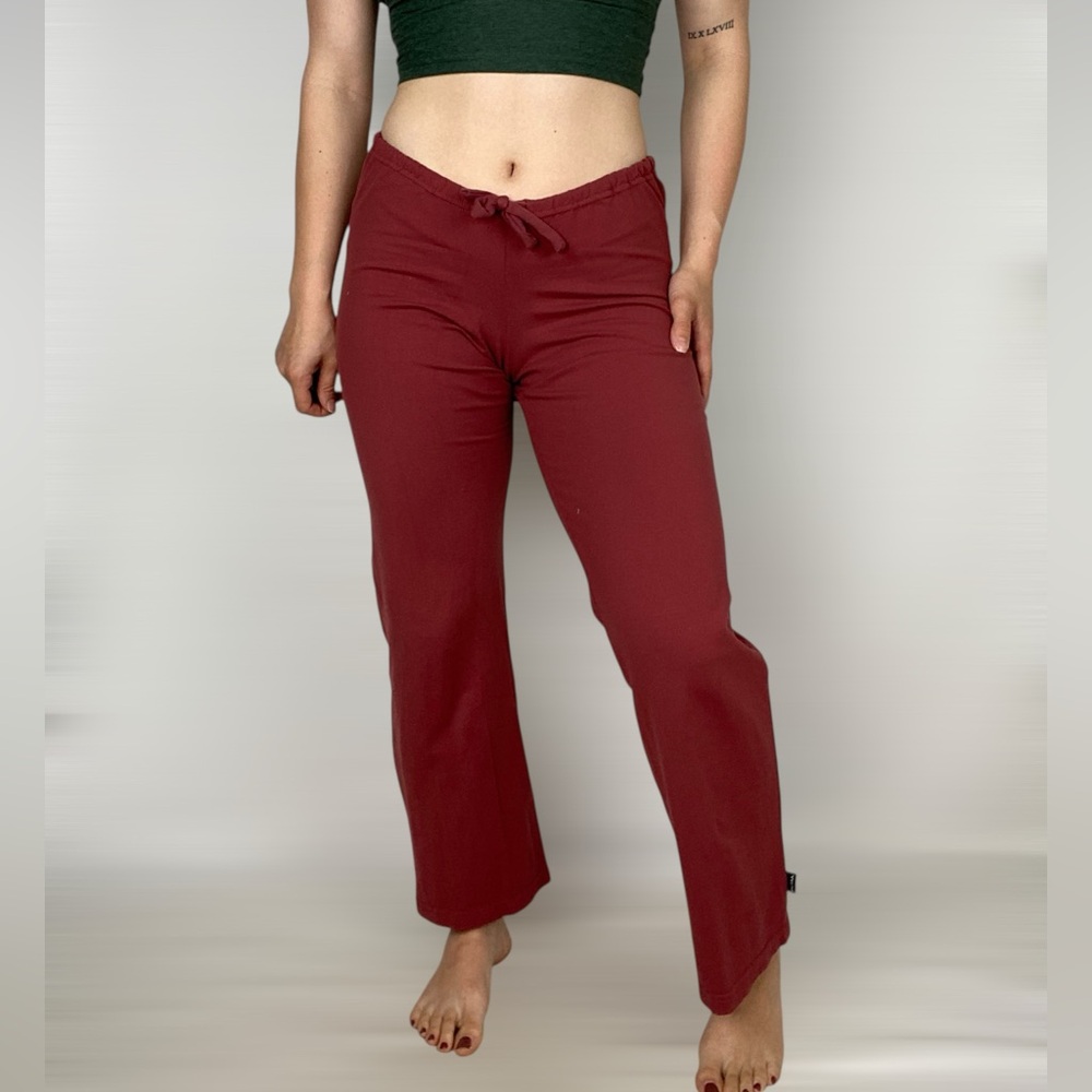 PRANA Mid Rise Drawstring Wide‎ Leg Stretch Yoga Workout Loungewear Pants